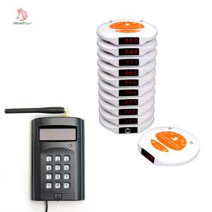China Best price wholesale wireless restaurant coaster pager system customer queuing call equipment on sale