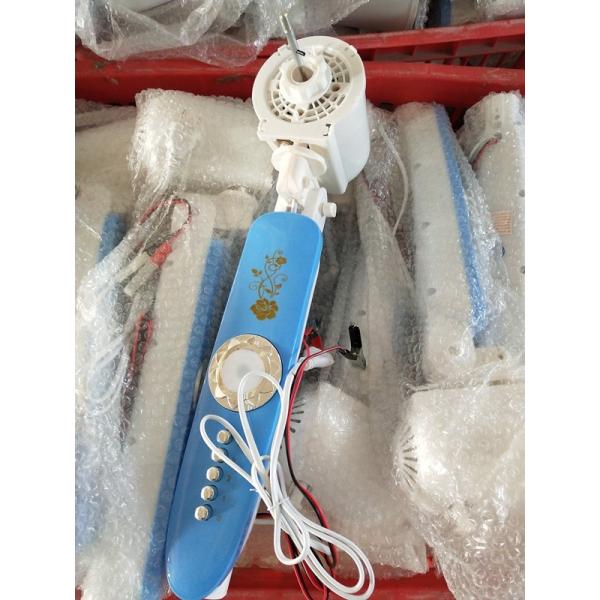 Custom Color Plastic Ac Dc Rechargeable Fan , 12v Rechargeable Pedestal Fan