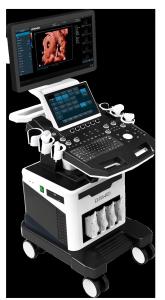 China Fetal Doppler Medical Ultrasound Machine Trolley 3D 4D 5D on sale