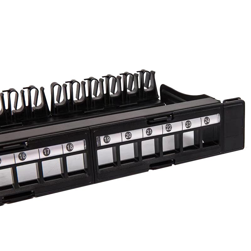 CAT5 CAT6 Network Patch Panel UTP Blank Unloaded RJ45 24 Port Patch Panel