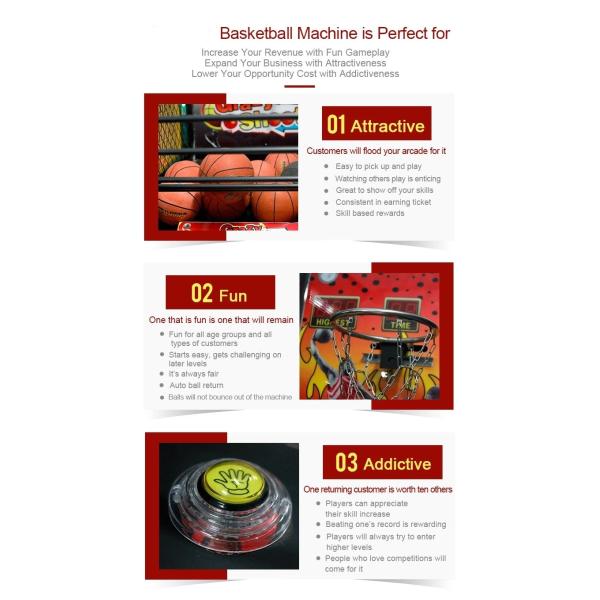 Boxing Luxury Basketball Shooting Game Machine For Amusement Park 1 Year Warranty