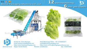 China Leafy greens salad 100g pouch automatic weighing and packing machine on sale