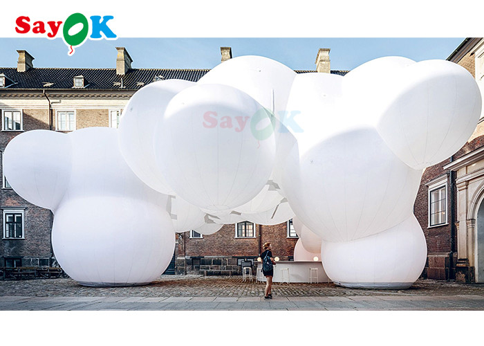 Event PVC Custom Cloud Shaped Balloons With Two Sides Digital Printing