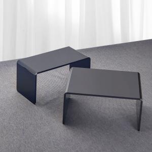 China Wholesale U-Shaped Acrylic Display Stand , Black Acrylic Display Rack For Home Use House Decor on sale