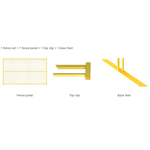 Welded 2.9x1.8m Metal Temporary Fencing Canada Standard For Construction Site
