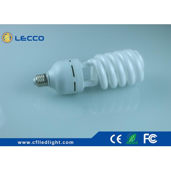 Half Spiral Energy Efficient Light Bulbs 6400K , Cool White Cfl Bulbs 45W T5