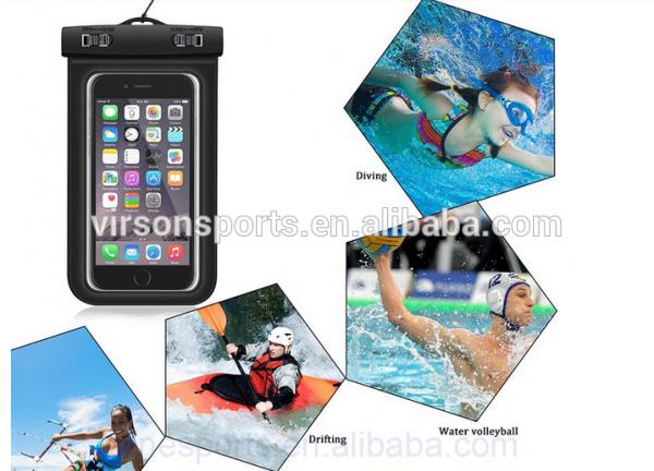 PVC Waterproof Phone Pouch,Phone Waterproof Bag With A Luminous Function