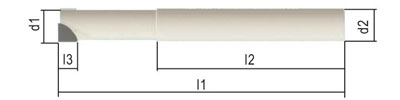Double Flutes PCD End Mills Flat Solid Carbide Machining Graphite Eletrode