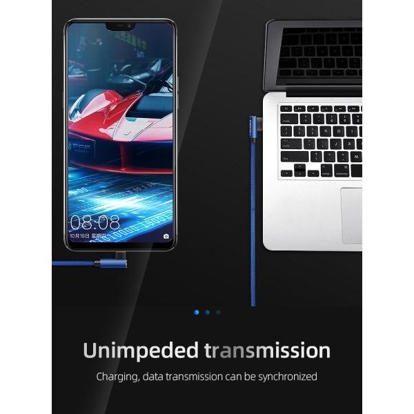 L Shape RoHs Right Angle Charging Cable Android USB Charging Cable