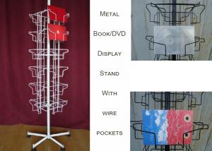 Wholesale 24 Landscape Wire Book Display Stands / Greating Card Wire Book Rack Display from china suppliers