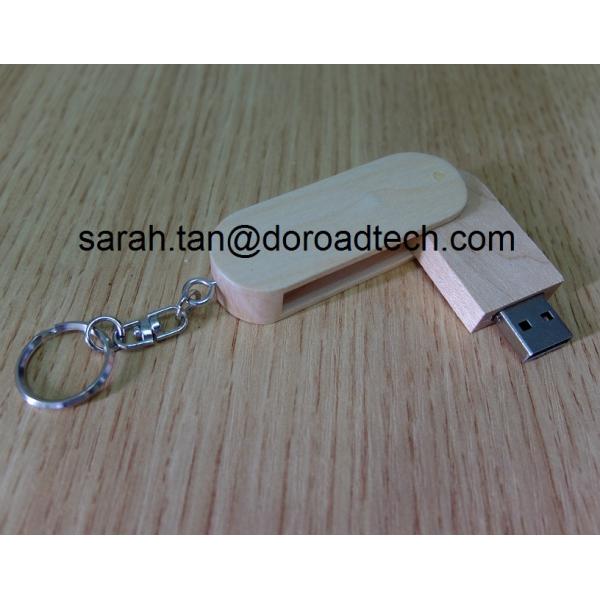 High Quality USB3.0 Wooden Swivel USB Flash Drive, Real Capacity USB3.0 USB Pen Drives