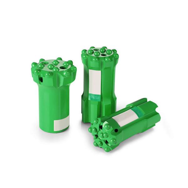 Mitsubishi Threaded Button Bits Flat Shape And Drop Center Shape