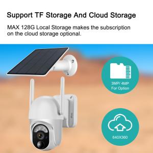 China 7800mAh Battery Solar Wireless Outdoor Security Camera 3MP For Home on sale