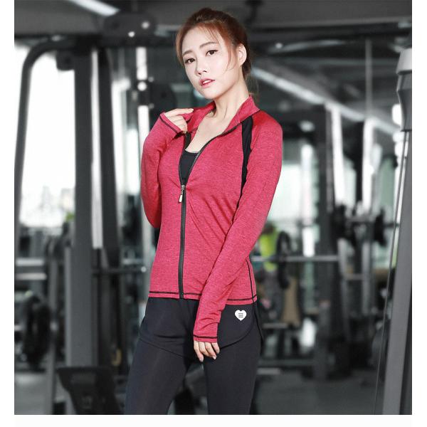 CPG Global Women 2017 Spring Summer Multi-Color Quick Dry 3 Pieces Set Stretched Bra Sports Jacket with Yoga Pant T1015