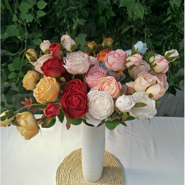 Artificial Queen Rose Spray Bouquet Bunches For Home Decorations