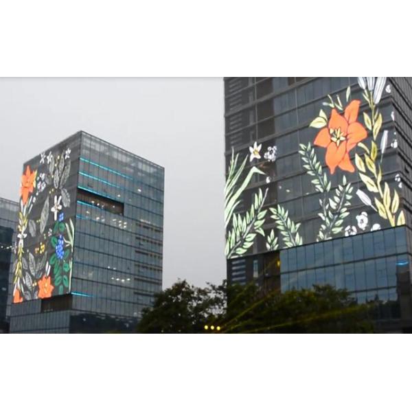 Advertising IP65 p6 flexible led curtain screen stage aluminum led mesh curtain screen