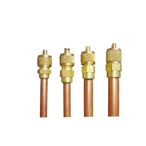New Copper Charging Access Valve Check Valve 1/8 3/16 1/4 5/16 3/8 Sizes for Air Conditioner