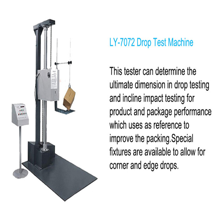 CE Certificated Digital Control Paper Testing Instruments Carton Box Drop Tester
