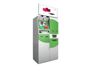 Wholesale Rf Fingerprint Scanner Multimedia Kiosk With 32 Inches Advertising Screen For Foreign Currency Exchange from china suppliers
