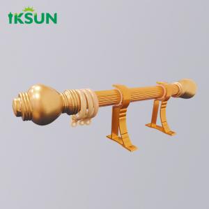 Wholesale hot selling curtain walls accessories holder aluminum single long curtain rod set and rails from china suppliers