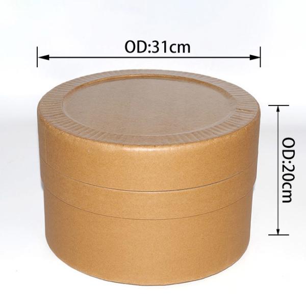 Industrial-Grade Full Paper Fiber Drum – Straight Open Top, Optimal Sealing Protection