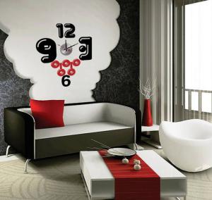 Wholesale Eco-friendly Home Decoration Diamond Digits Wall Sticker Clock 10D027 from china suppliers