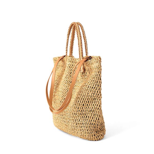 Rural Style Summer Beach Crochet Bag Tote Women Small Fresh Straw Woven