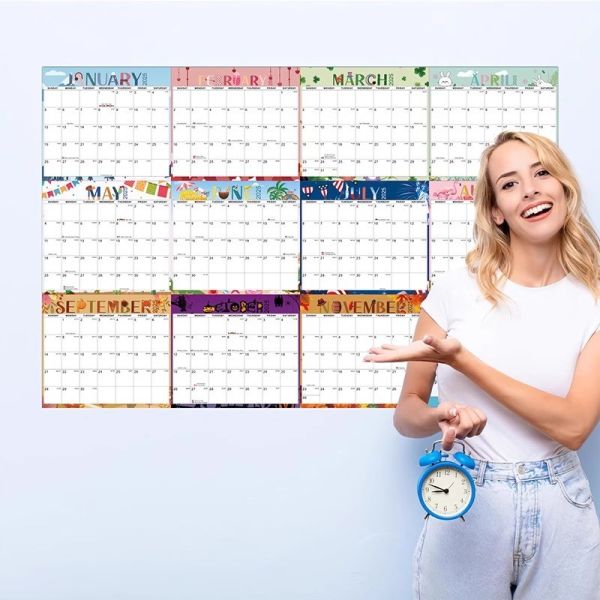 Custom Wall Calendars Featuring Holiday / Seasonal Themes And Marked Major US Holidays