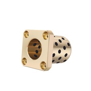 Oilless MPTSZ25 Square Bronze Flanged Sleeve Bearings Selflubricating