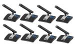 8 Microphone UHF Wireless Microphone System Digital Gooseneck Microphone
