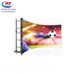 China P3 Indoor Bendable LED Screen Wall Splicing Soft Rubber 3.076mm Pixel Pitch on sale