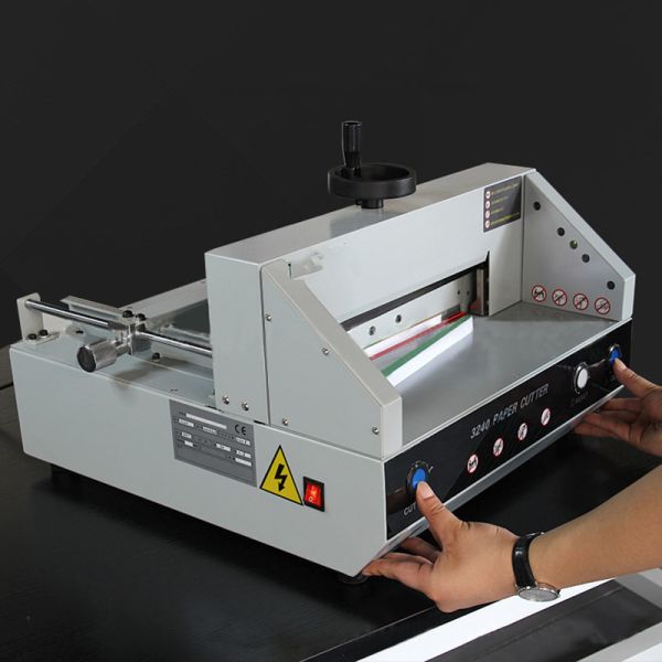 45KG Gross Weight Electric A3 A4 Guillotine Desktop Paper Cutter for Thick Cutting