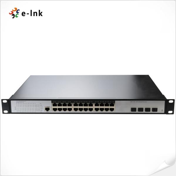 Quality SFP+ Managed Ethernet Switch 128Gbps 24 Port Fiber Optic Switch for sale