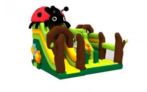 China Commercial Grade Inflatable Ladybug Bouncer Jumping Castle Inflatable Combo on sale