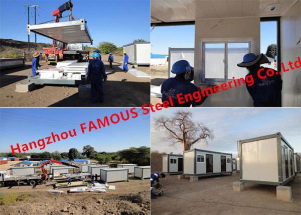 Quality Modular Flat Pack Container Office Rooms For Temporary Use Prefab Transportable Cabins With Durable Frame for sale