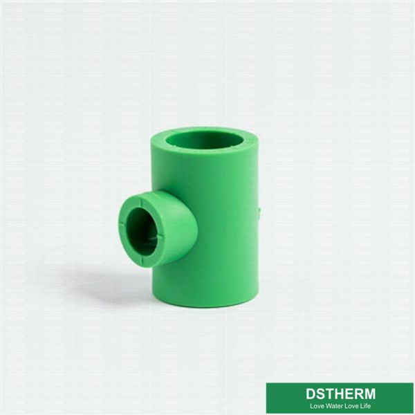 Casting Ppr Pipe Fittings Green Color , Iso9001 Ce Approval Ppr Reducing Tee