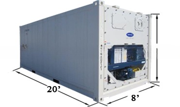 20ft Reefer Container Carrier Refrigerator Freezer or Frozen Dual Purpose with Internal Dimensions