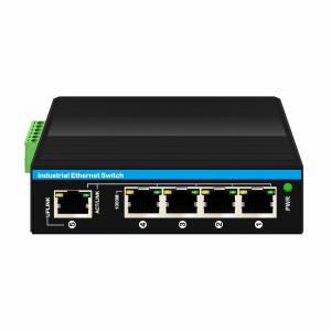 China 5 Port Gigabit Voltage Booster 12-48VDC Input Industrial Poe Network Switch on sale
