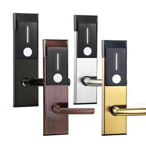 China Computer Card Hotel Door Lock Smart Electronic Induction Lock Wooden Door Magnetic Card Lock on sale