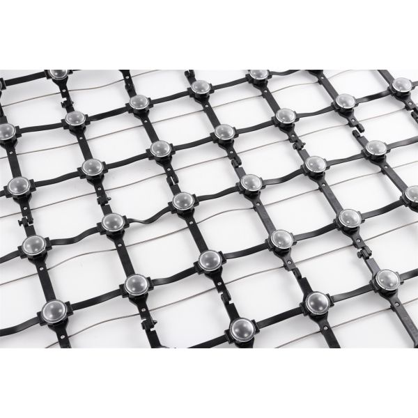 Waterproof Soft LED Mesh Video Screen RGB 50mm DMX512 160 Degree For Indoor Display