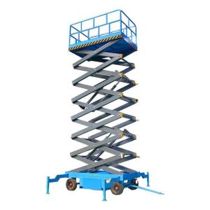 Wholesale 6m-18m Electric Lifting Platform Fixed Scissor Lifter With Outrigger For Loading Unloading from china suppliers