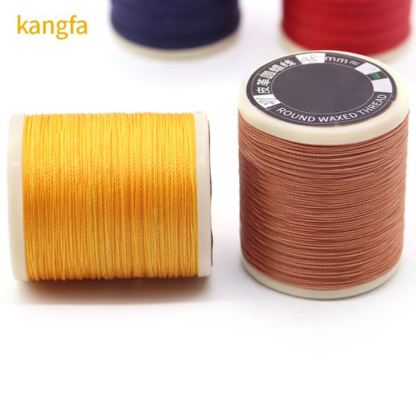 70m High Tension Polyester Thread for Leather Sewing 0.6mm Yarn Count Cored Sewing Thread