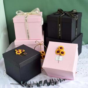 Wholesale Black Pink 210gsm-400gsm Wedding Paper Box Paperboard Wedding Dress Packing Box from china suppliers