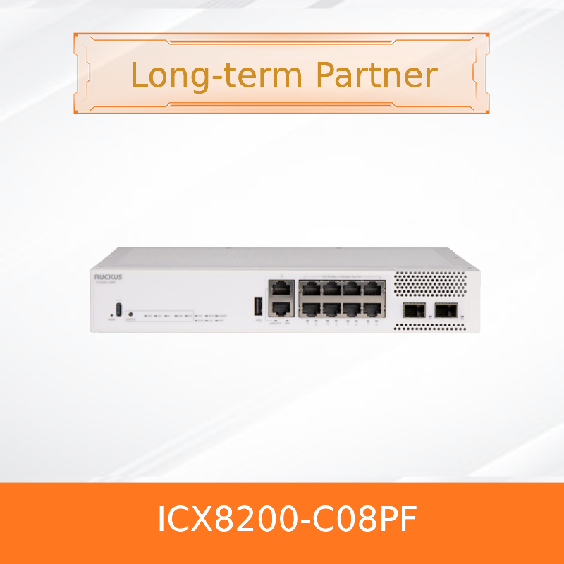 Wholesale RUCKUS ICX 8200-C08PF Compact Stackable PoE+ Switch from china suppliers