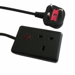 Wholesale UK power cord with single way socket from china suppliers