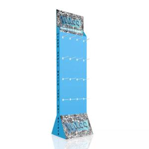 China Supermarket Cardboard Hook Display , Cardboard Display Stand With Hooks on sale