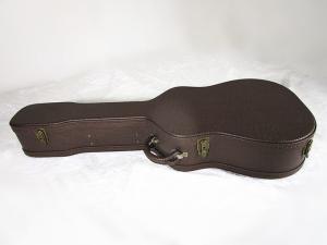 China Wholesale PVC Leather Exterior Electrical Guitar round shape Wood Case/guitar case hardware on sale