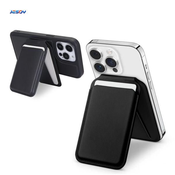 Quality Adjustable Magnetic Wallet 5 Card Holder Stand Secure Grip Finger Loop For IPone for sale