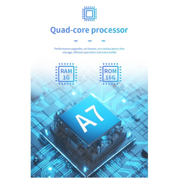 4 Core 7 Inch S-07A Automotive Tablet Mount WiFi 1G+16G