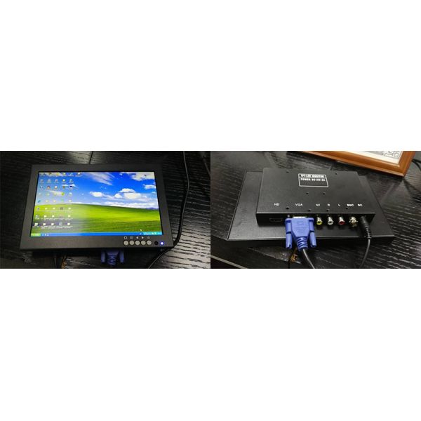 High Brightness 8 Inch YPBPR LCD BNC Monitor Industrial HD Input